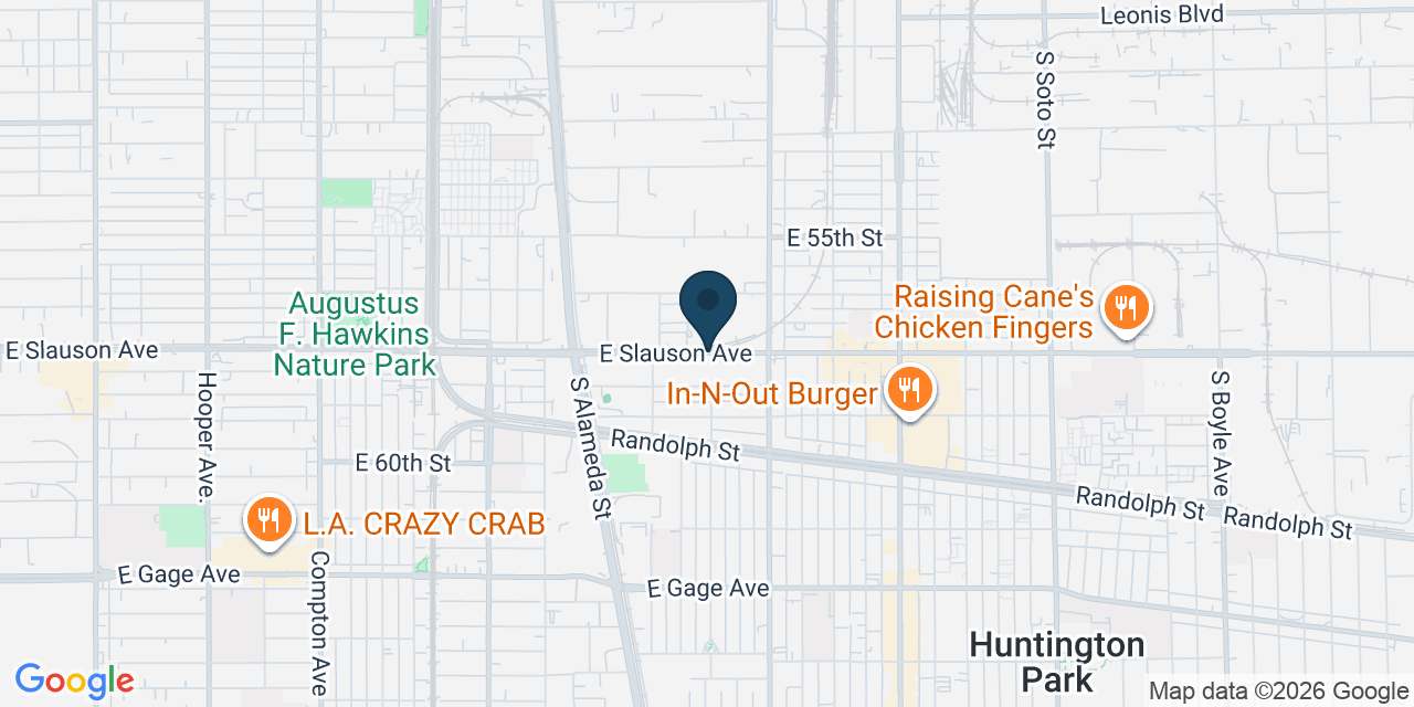 Map showing Los Angeles County, CA