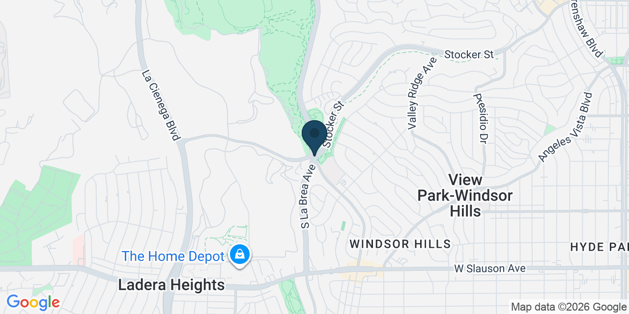 Map showing View Park-Windsor Hills, Los Angeles County, CA