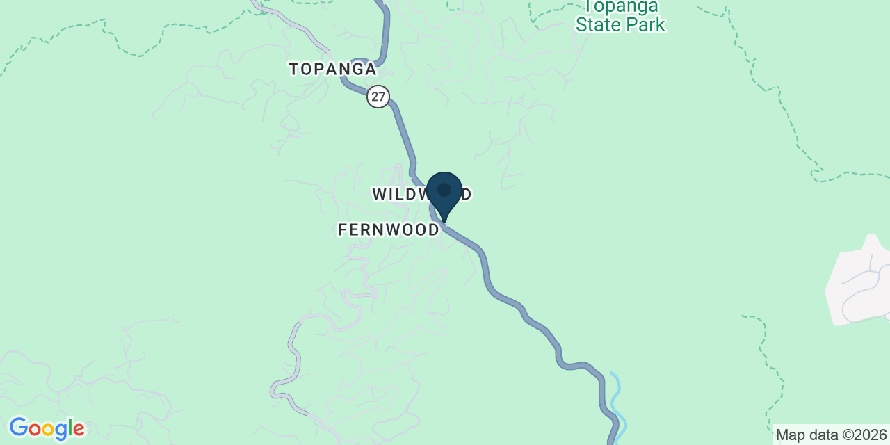 Map showing Topanga, Los Angeles County, CA