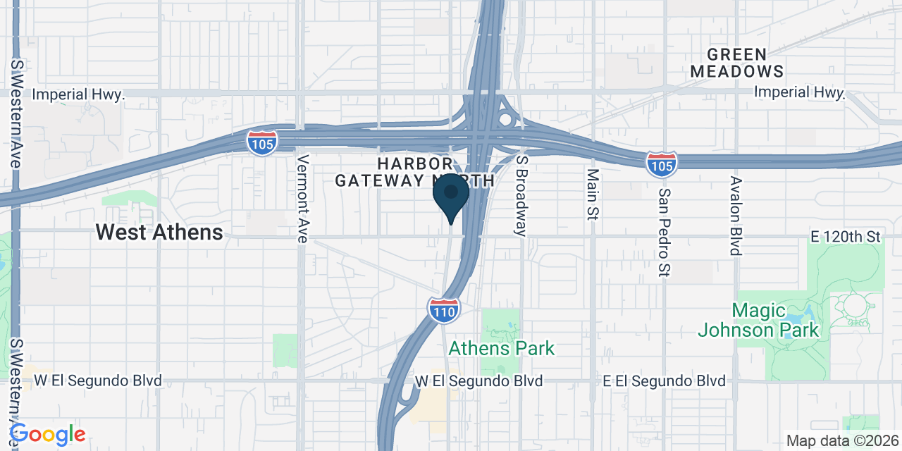 Map showing Los Angeles County, CA