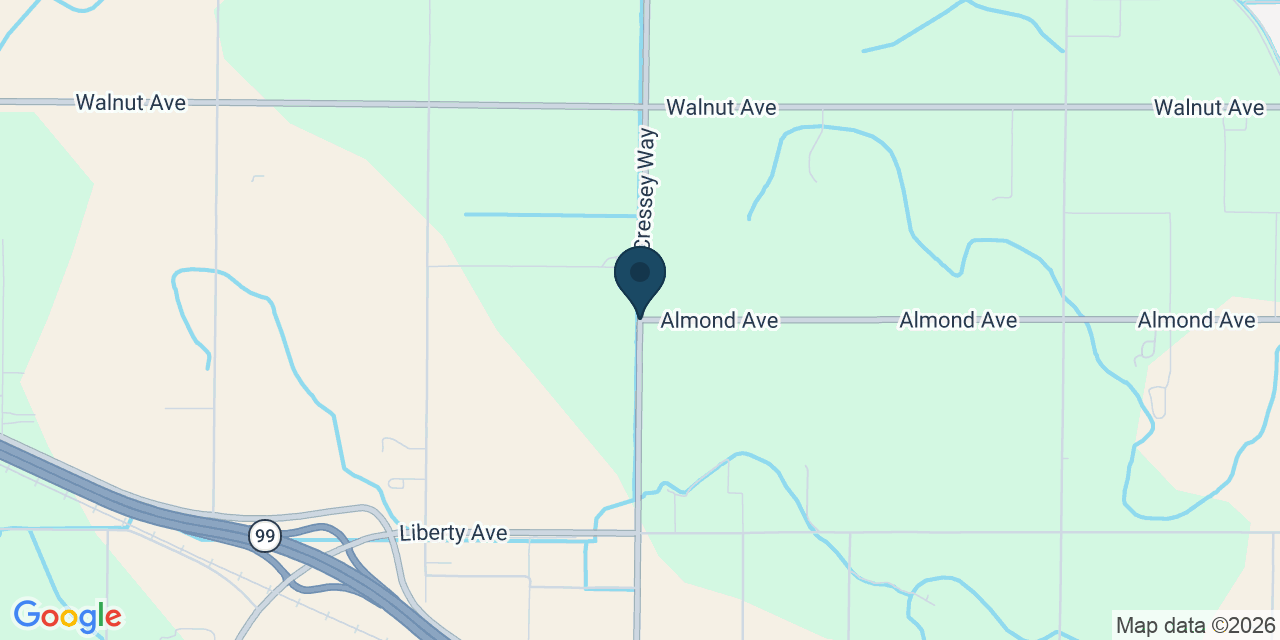 Map showing Merced County, CA