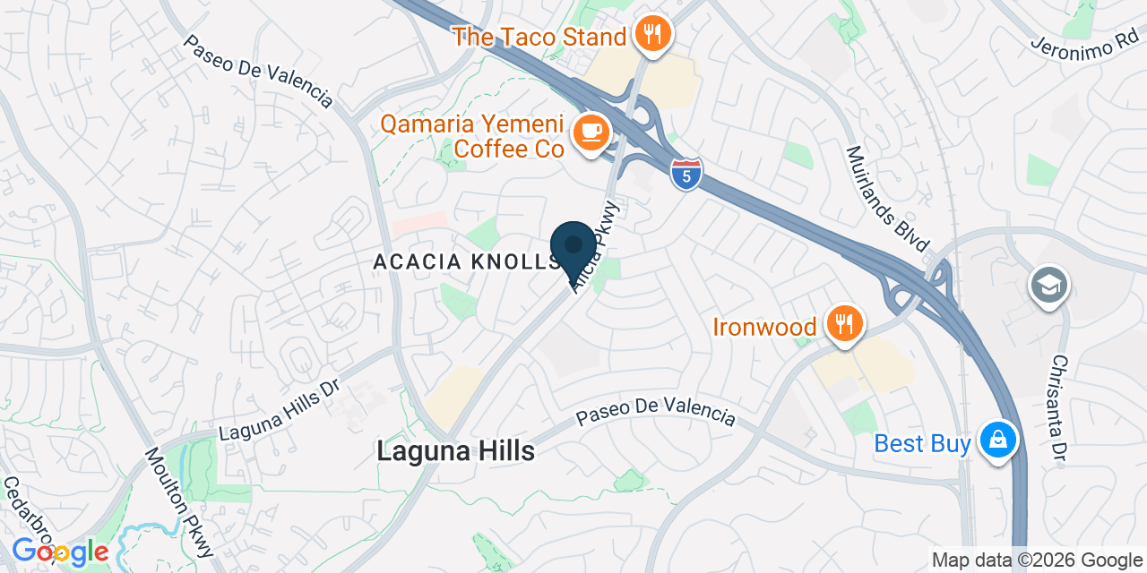 Map showing Orange County, CA