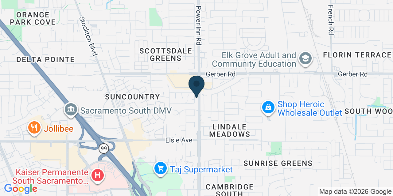 Map showing Sacramento, Sacramento County, CA