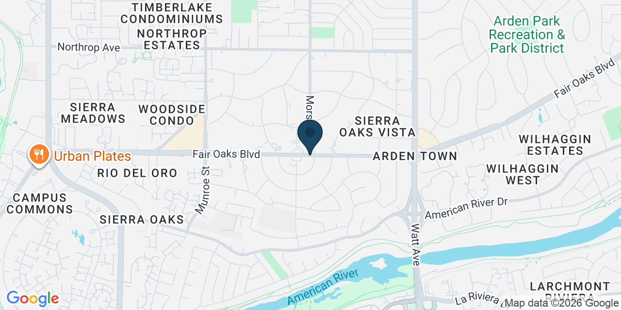 Map showing Arden-Arcade, Sacramento County, CA