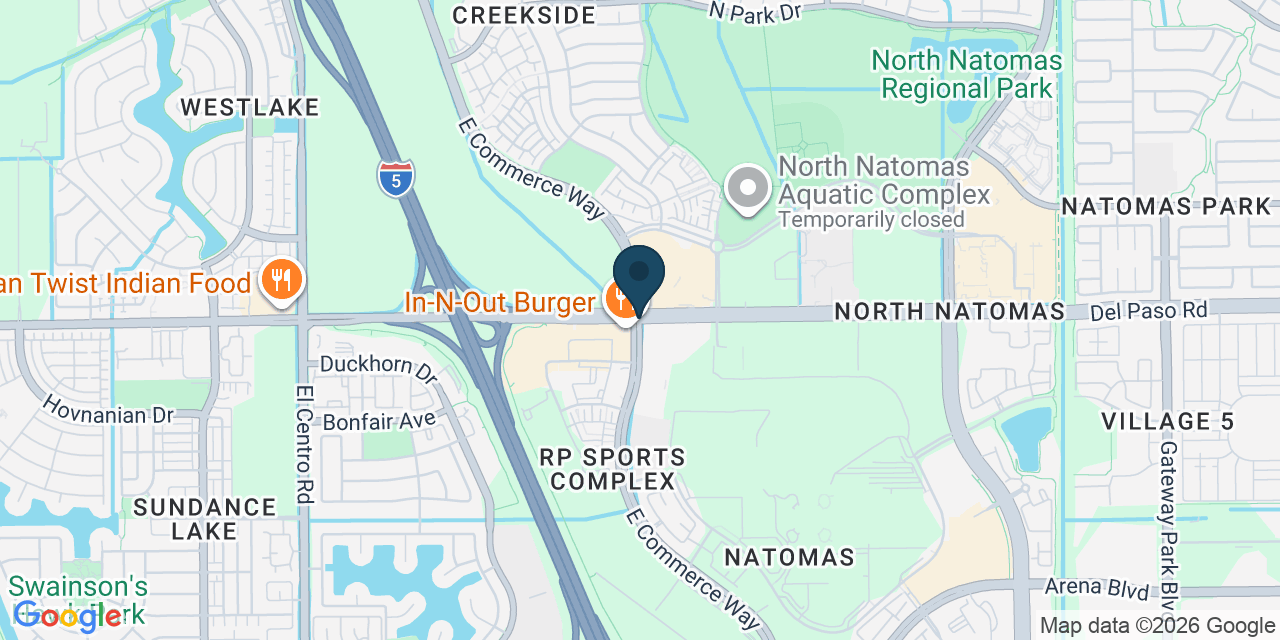 Map showing Sacramento County, CA