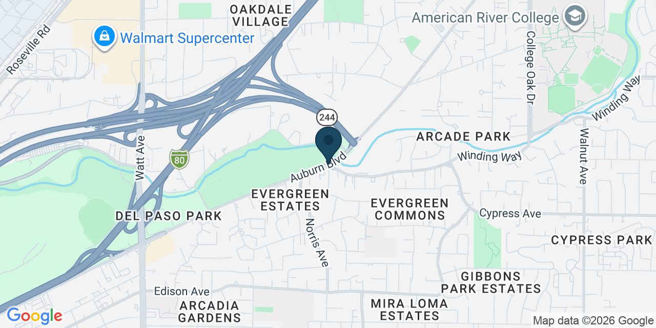 Map showing North Sacramento, Sacramento County, CA