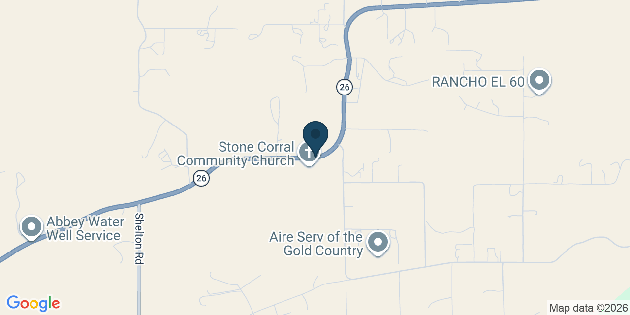 Map showing Valley Springs, Calaveras County, CA
