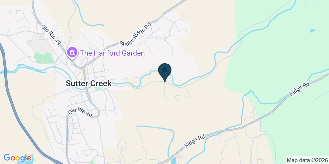 Map showing Amador County, CA