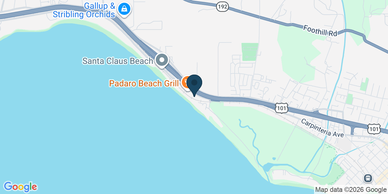 Map showing Carpinteria, Santa Barbara County, CA