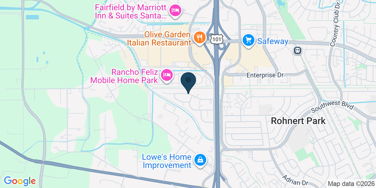 Map showing Cotati, Sonoma County, CA