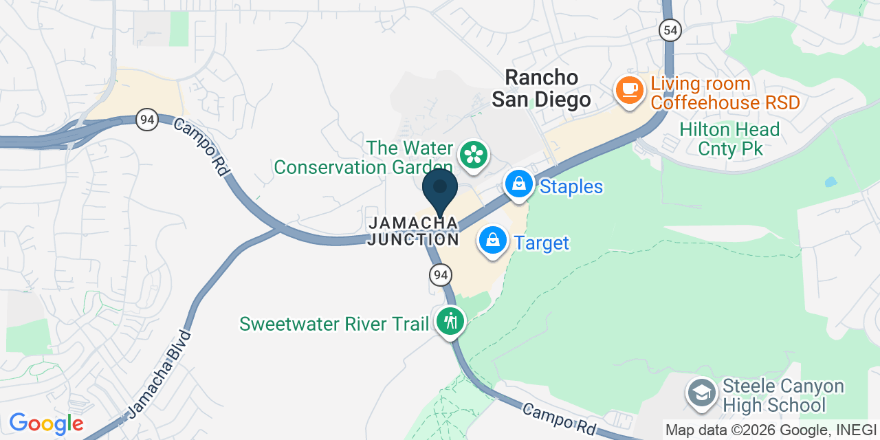 Map showing El Cajon, San Diego County, CA