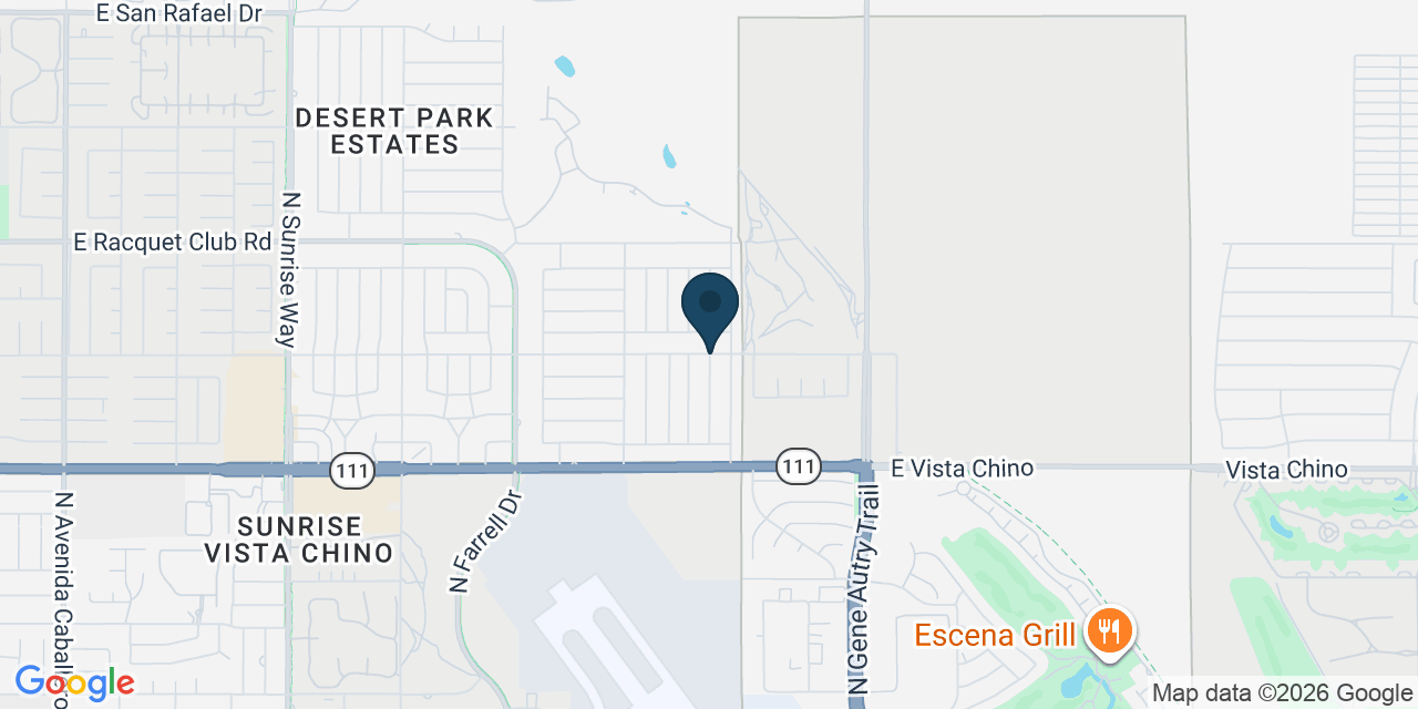 Map showing Palm Springs, Riverside County, CA
