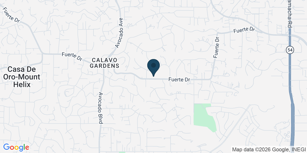 Map showing El Cajon, San Diego County, CA