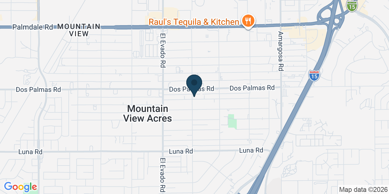 Map showing Victorville, San Bernardino County, CA