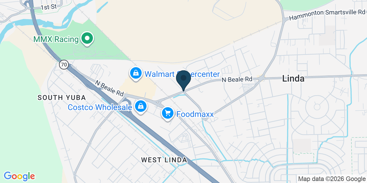 Map showing Linda, Yuba County, CA