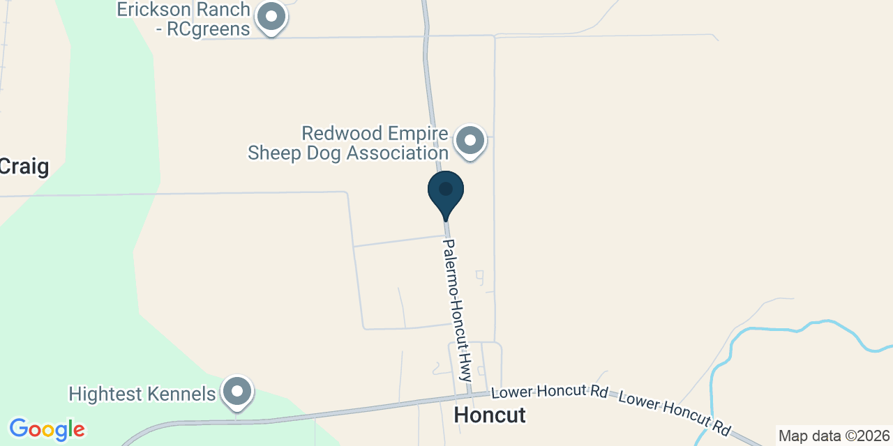 Map showing Honcut, Butte County, CA