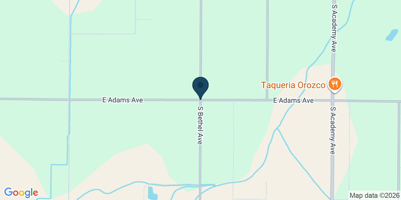 Map showing Fresno County, CA
