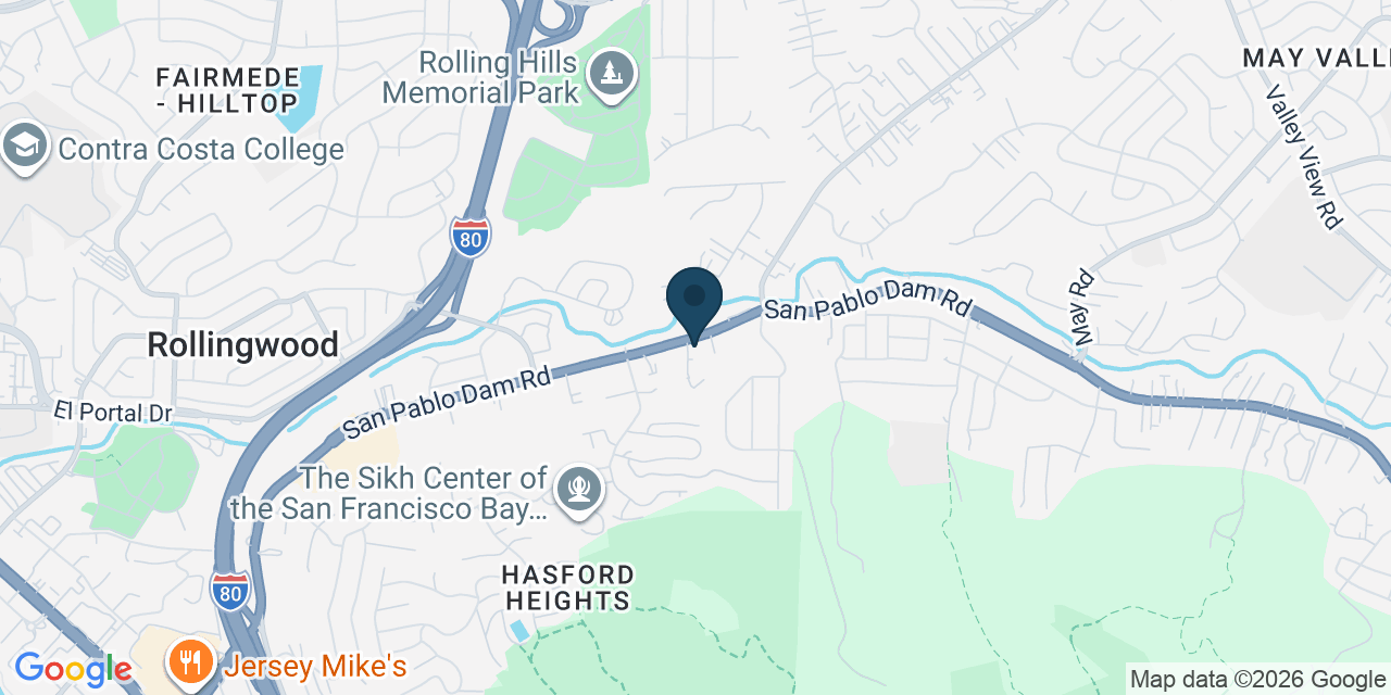 Map showing El Sobrante, Contra Costa County, CA