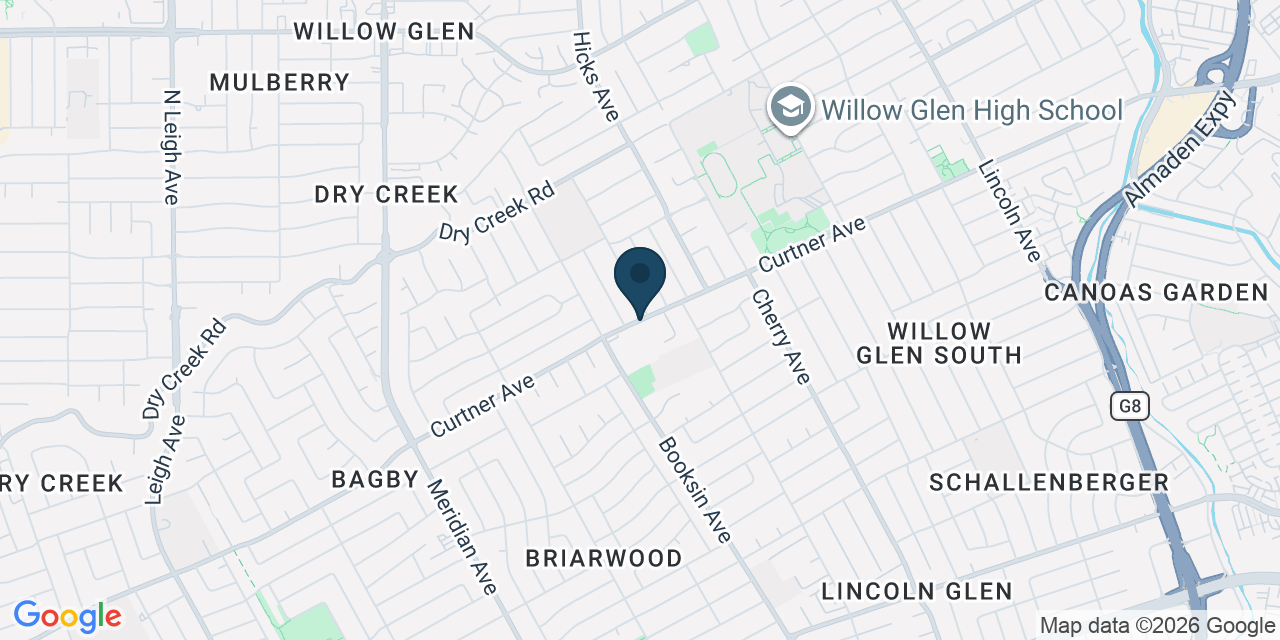 Map showing Santa Clara County, CA