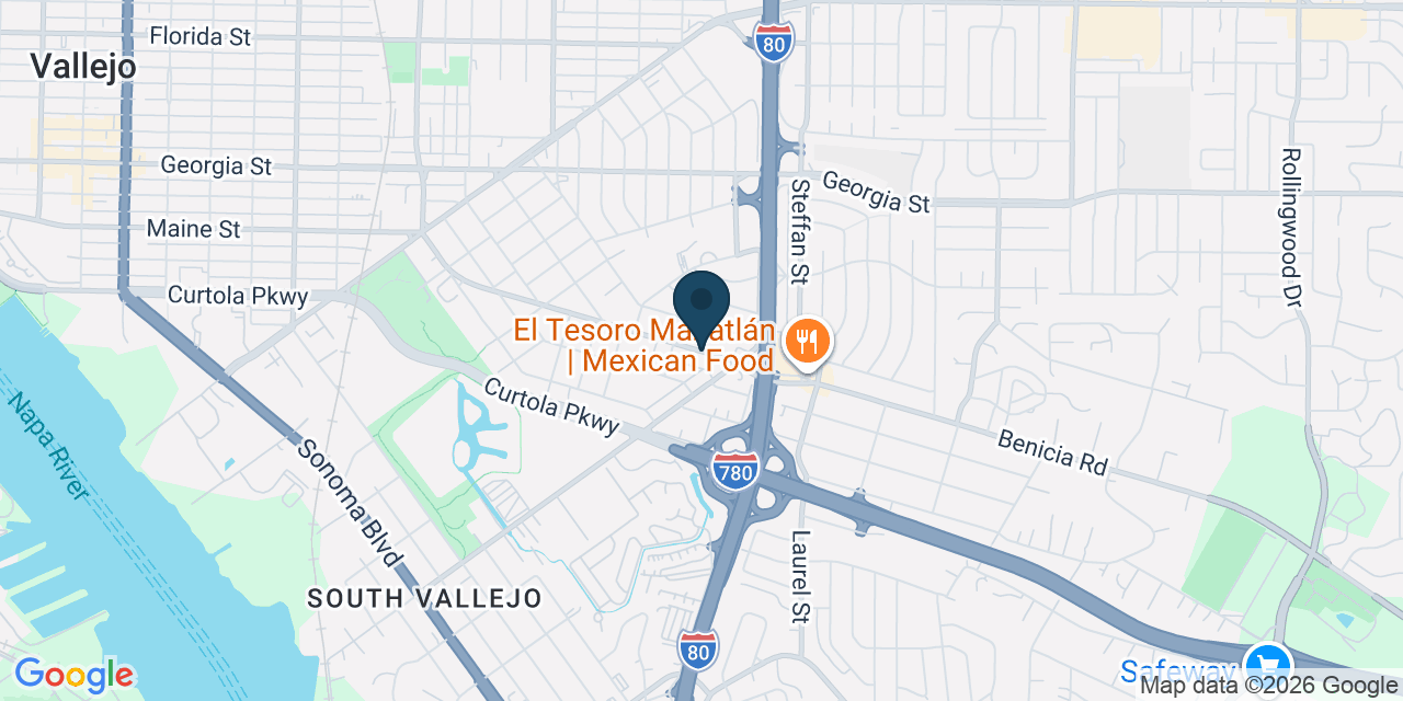 Map showing Solano County, CA