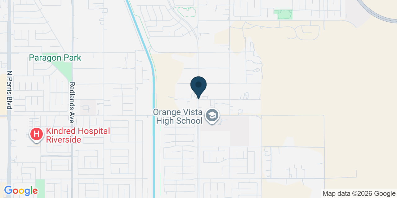 Map showing Riverside County, CA