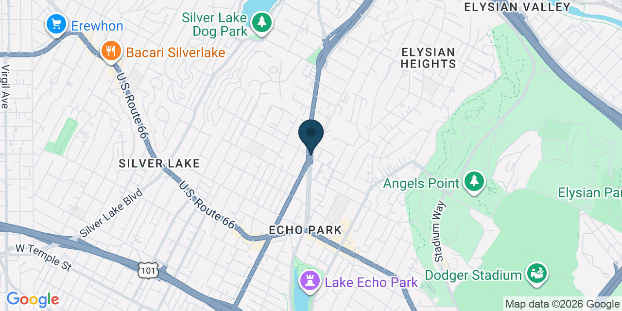 Map showing Los Angeles, Los Angeles County, CA
