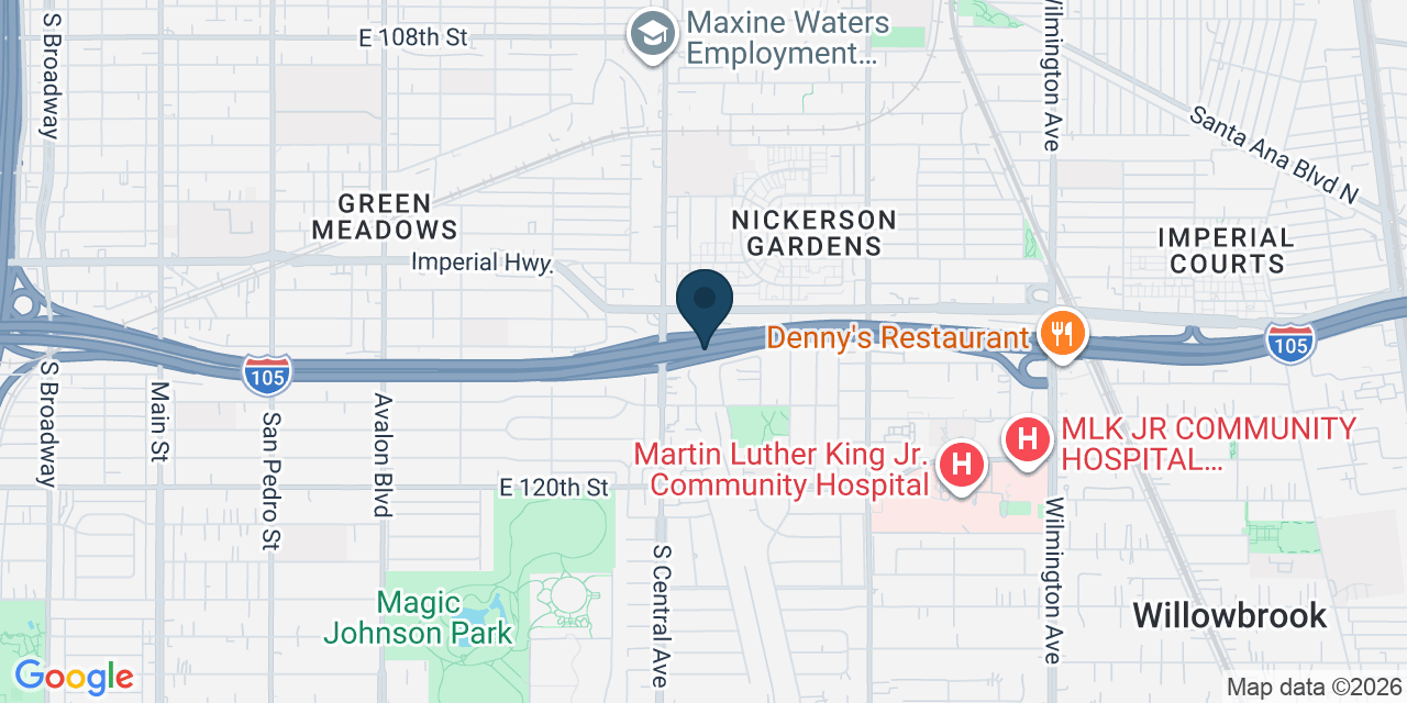 Map showing Los Angeles County, CA