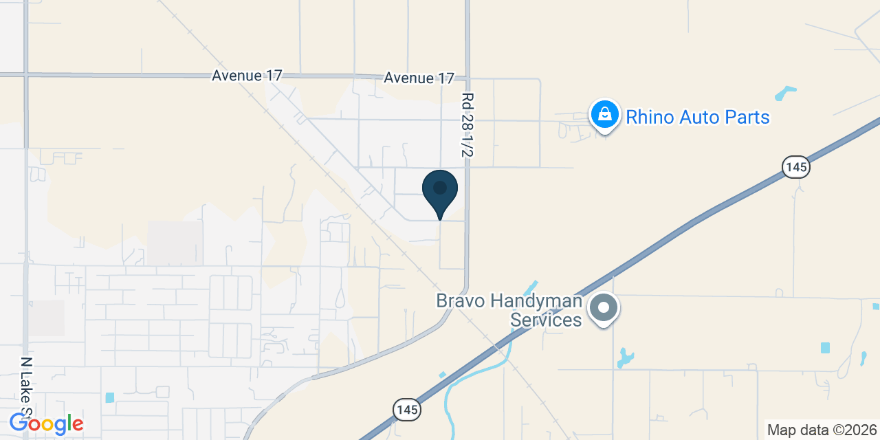 Map showing Madera County, CA