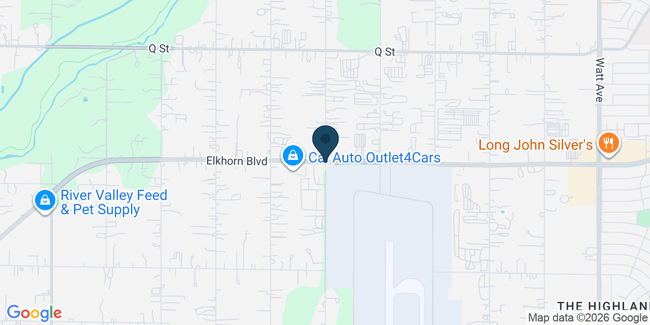 Map showing Rio Linda, Sacramento County, CA