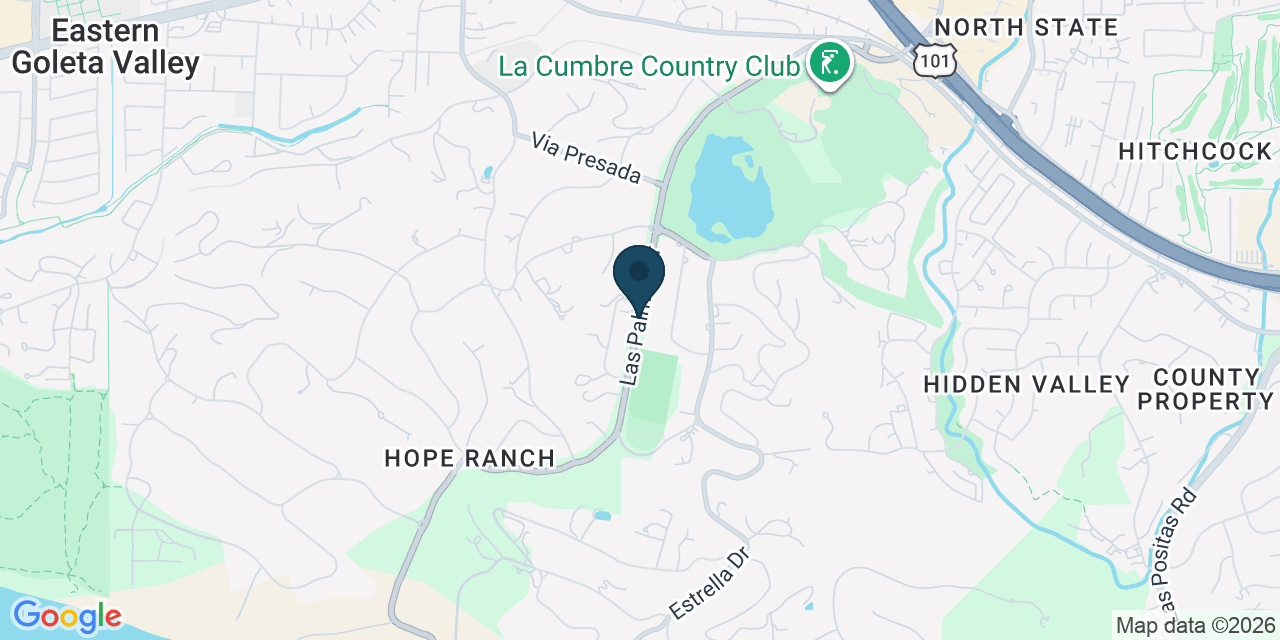Map showing Santa Barbara County, CA