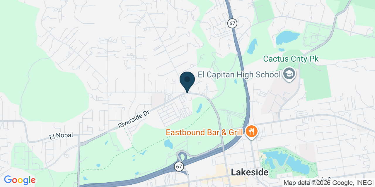 Map showing Eucalyptus Hills, San Diego County, CA