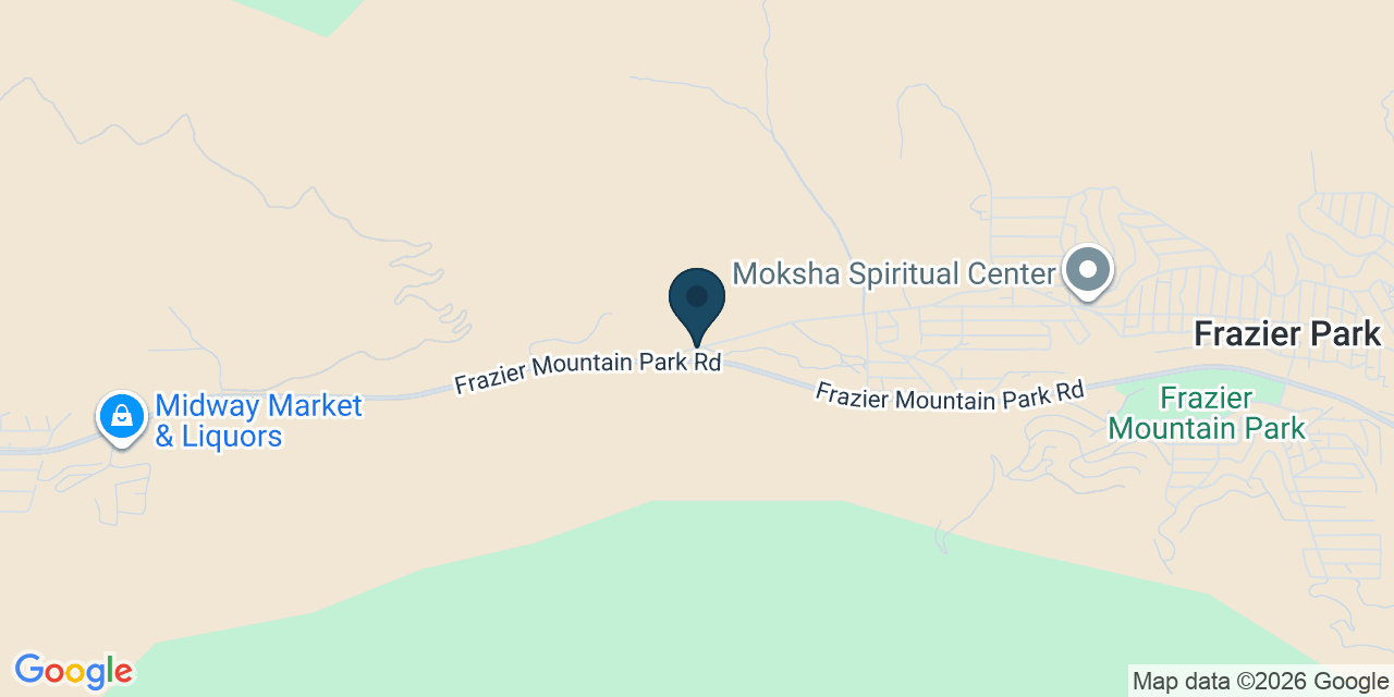 Map showing Frazier Park, Kern County, CA