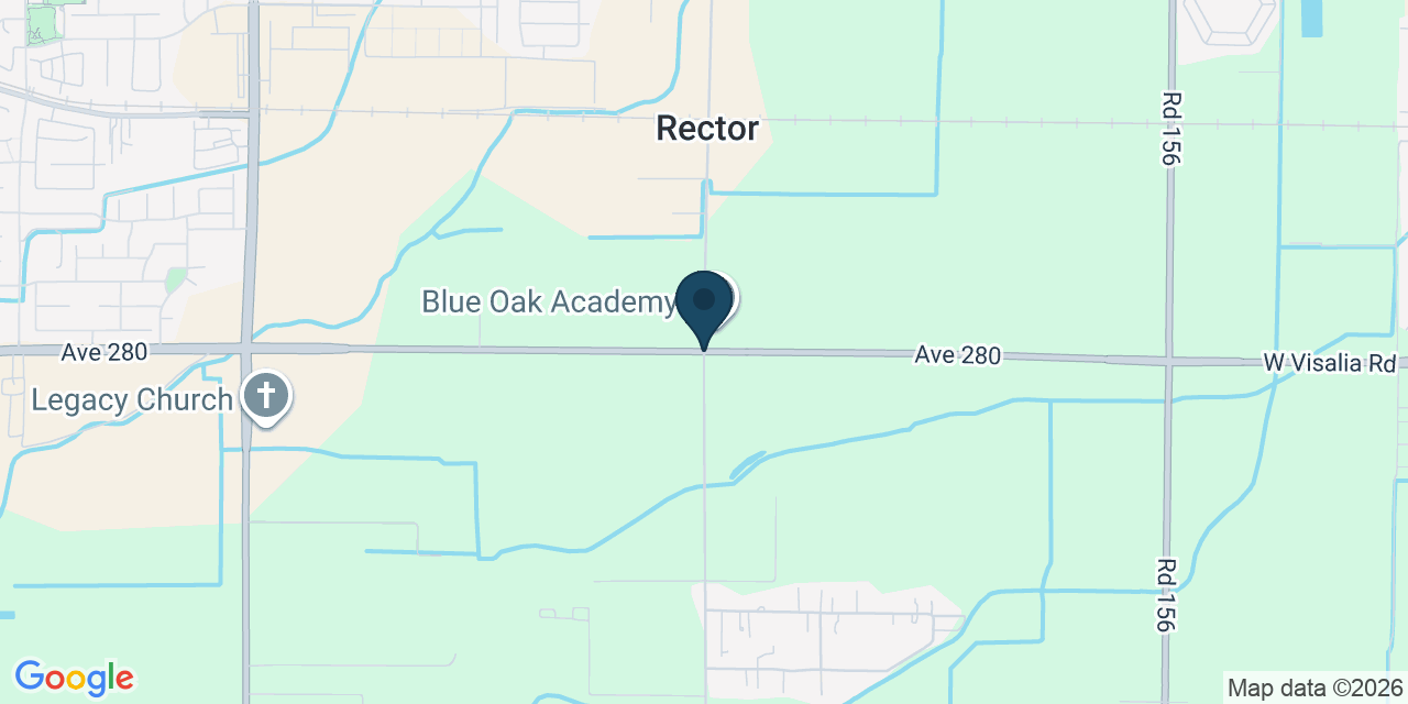 Map showing Tulare County, CA