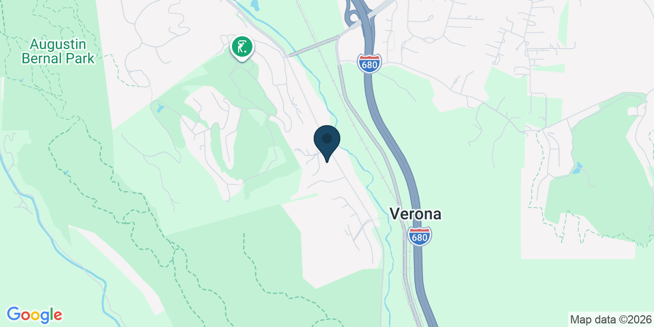 Map showing Pleasanton, Alameda County, CA