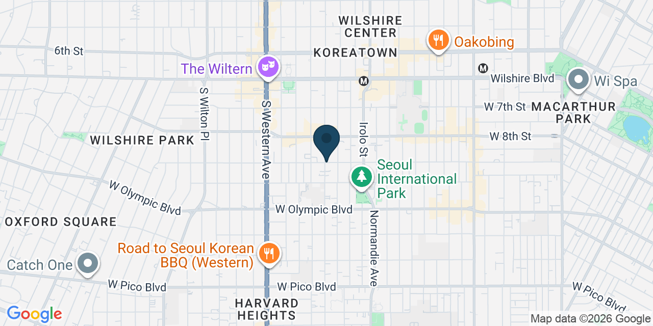 Map showing Los Angeles, Los Angeles County, CA