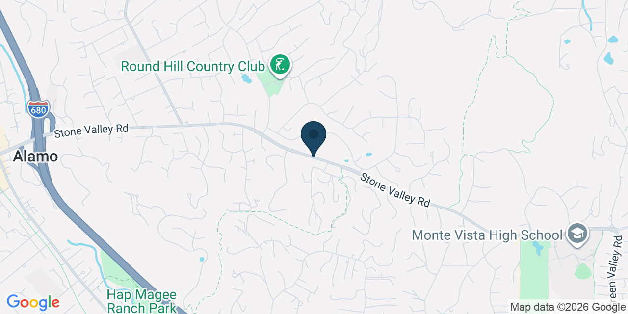 Map showing Contra Costa County, CA