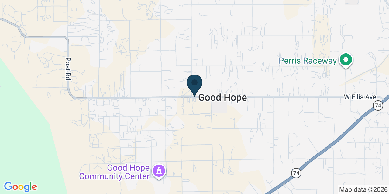 Map showing Good Hope, Riverside County, CA