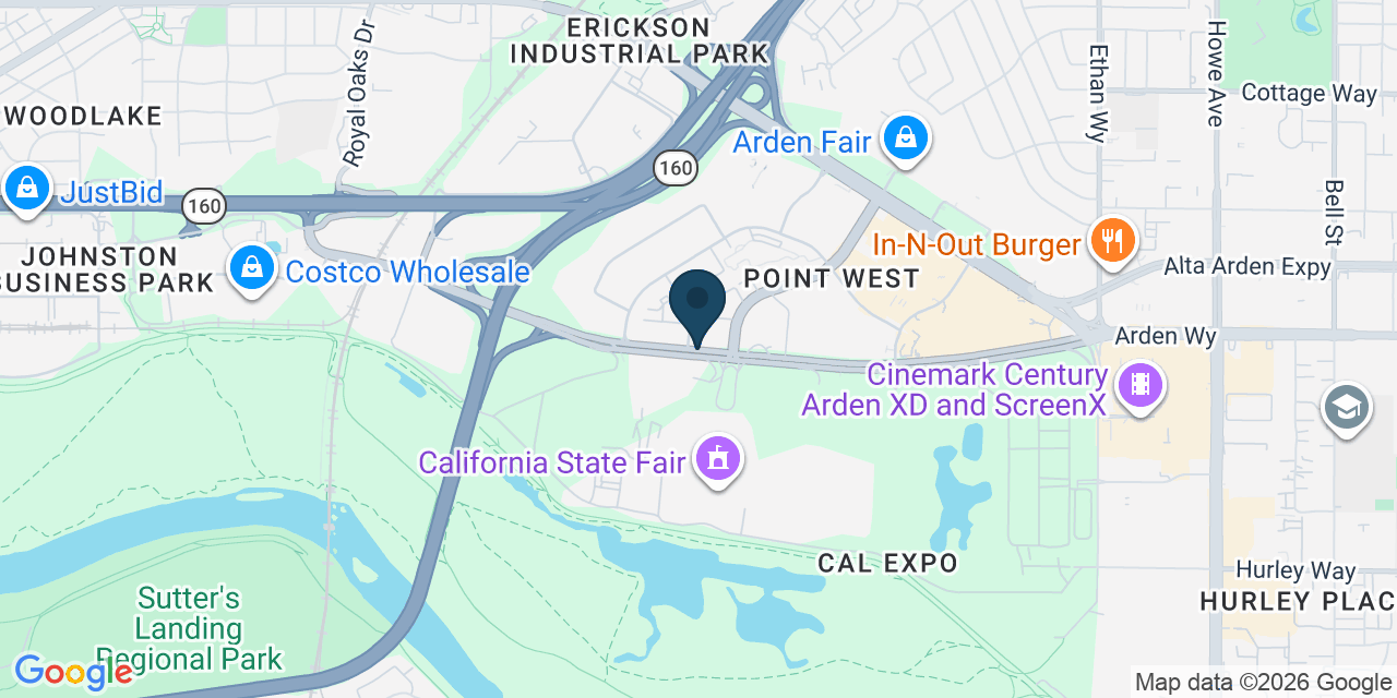 Map showing Sacramento, Sacramento County, CA