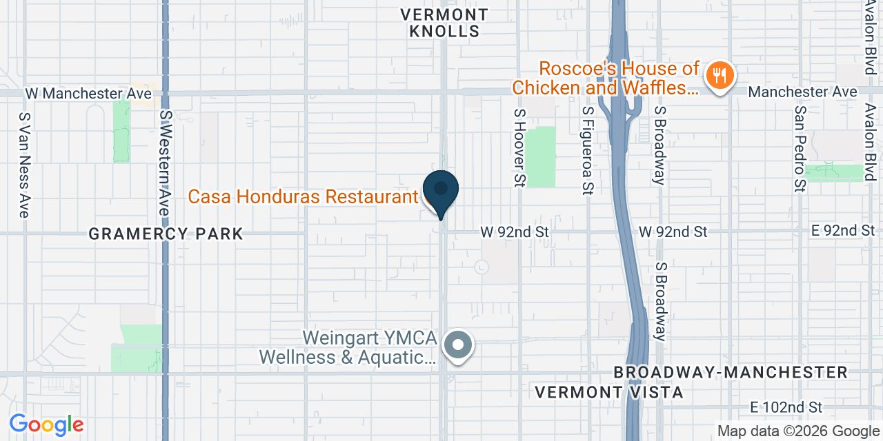 Map showing Westmont, Los Angeles County, CA