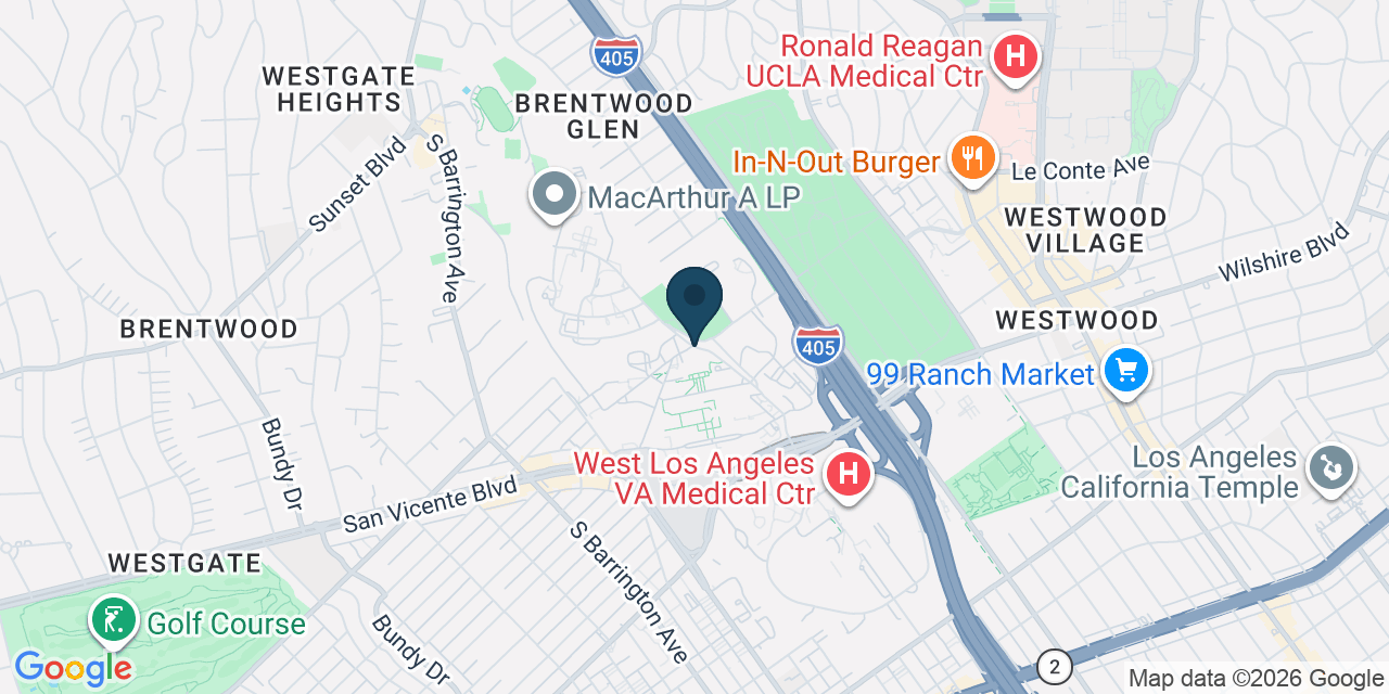 Map showing Los Angeles County, CA