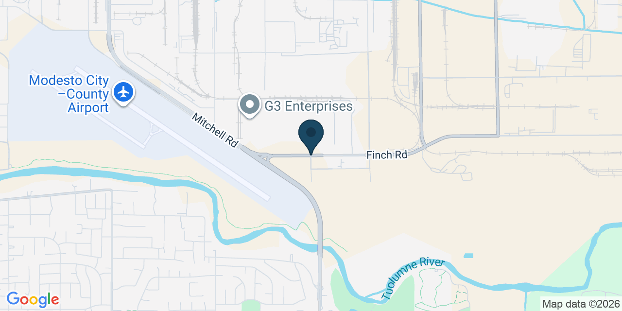 Map showing Stanislaus County, CA
