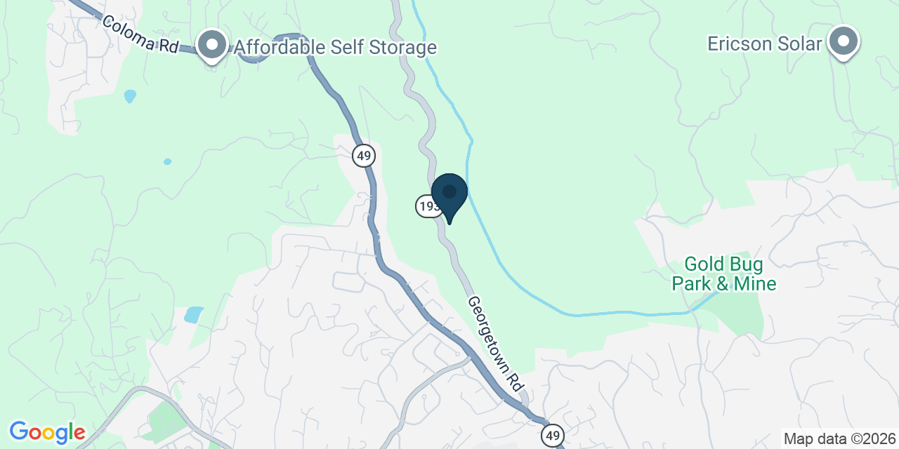 Map showing Placerville, El Dorado County, CA