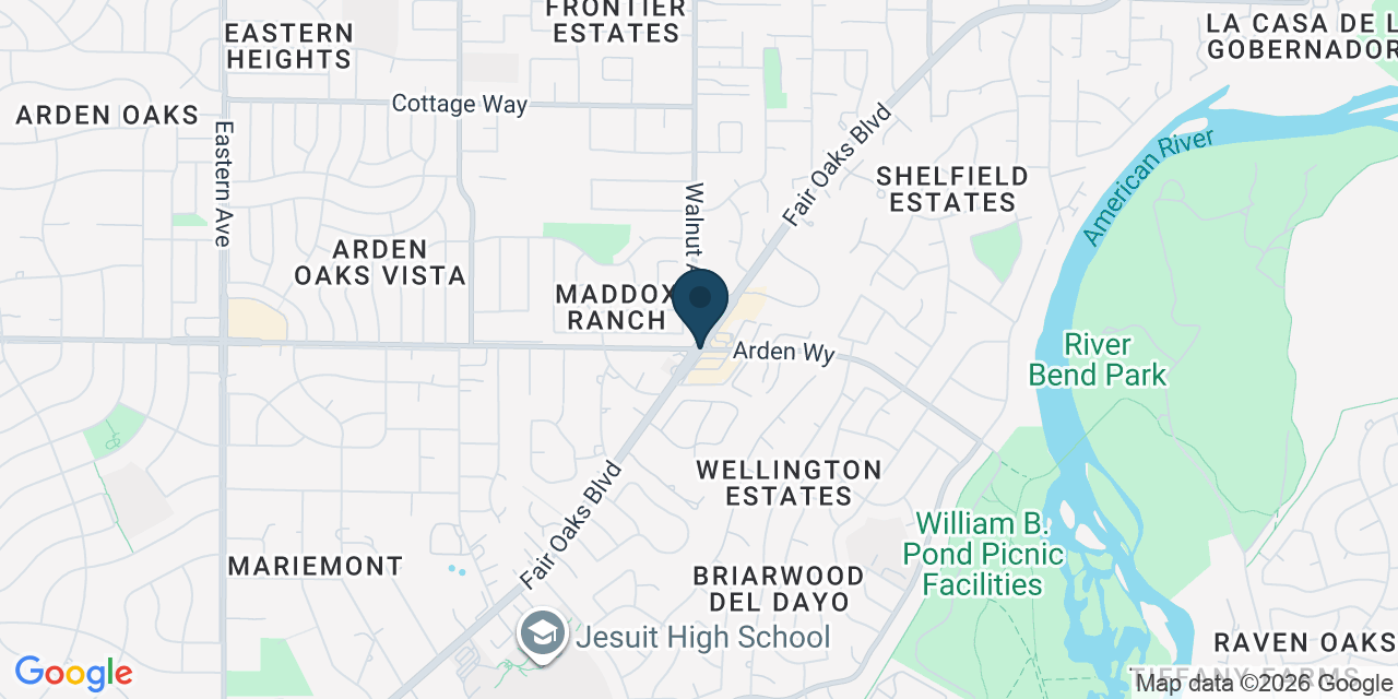 Map showing Carmichael, Sacramento County, CA