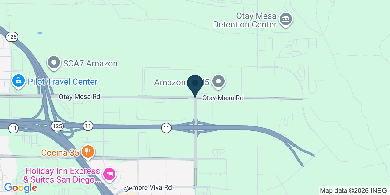 Map showing San Diego County, CA