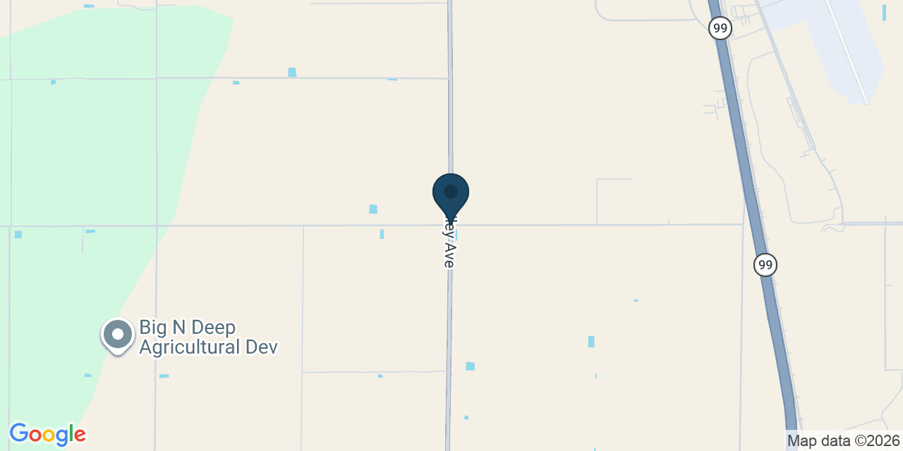 Map showing Kern County, CA