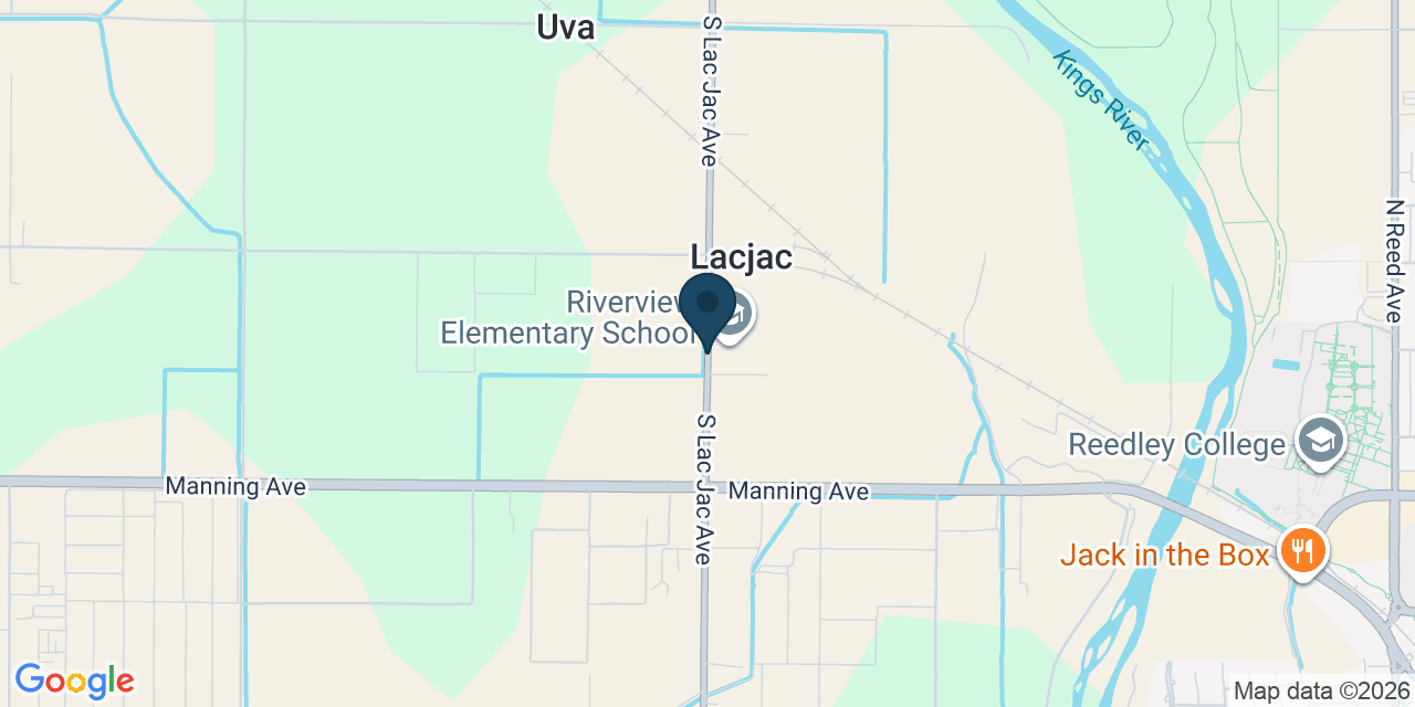 Map showing Fresno County, CA
