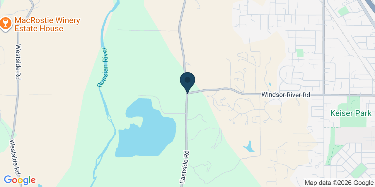 Map showing Sonoma County, CA
