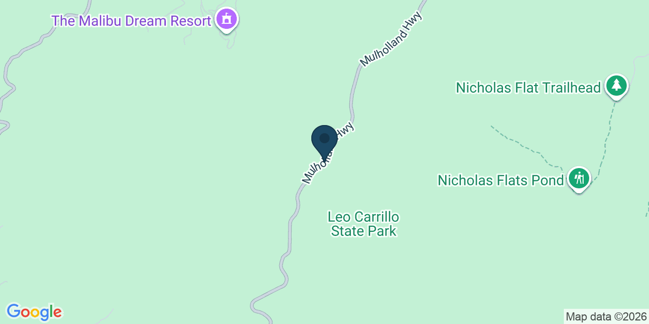 Map showing Malibu, Los Angeles County, CA