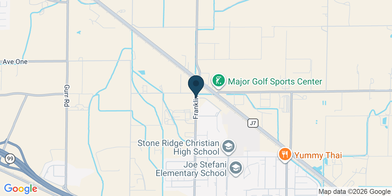 Map showing Franklin, Merced County, CA