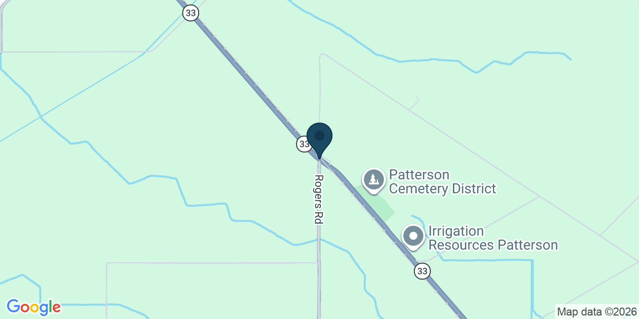 Map showing Stanislaus County, CA
